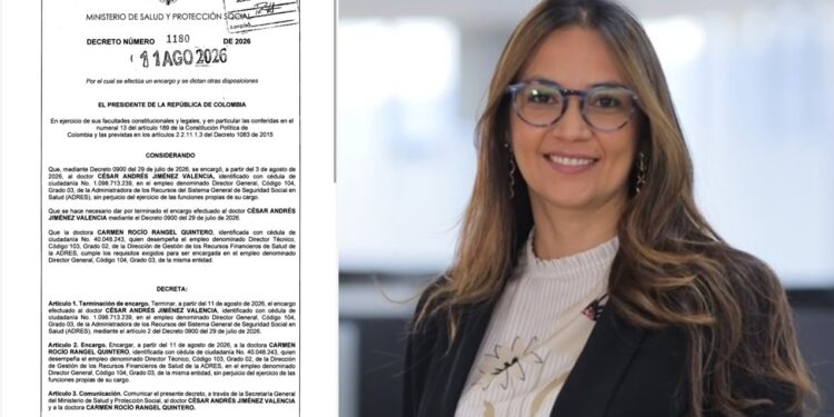 Carmen Rocío Rangel asumirá como directora encargada de la ADRES
