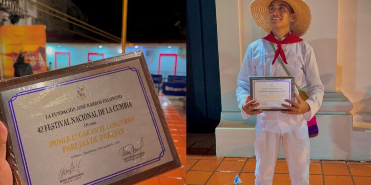 Puerto Colombia celebra: Liván y Raquel son los nuevos campeones de la cumbia en El Banco