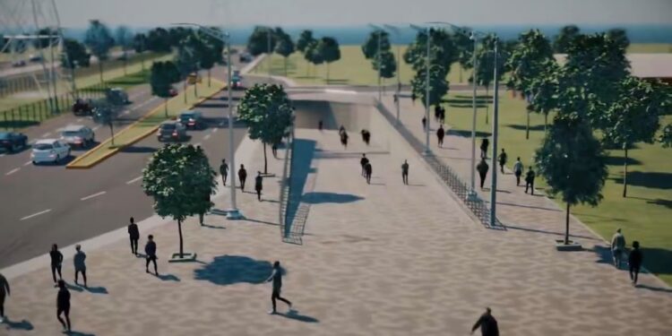 Cierre vial por construcción de túnel peatonal entre Caribe Verde y Las Malvinas