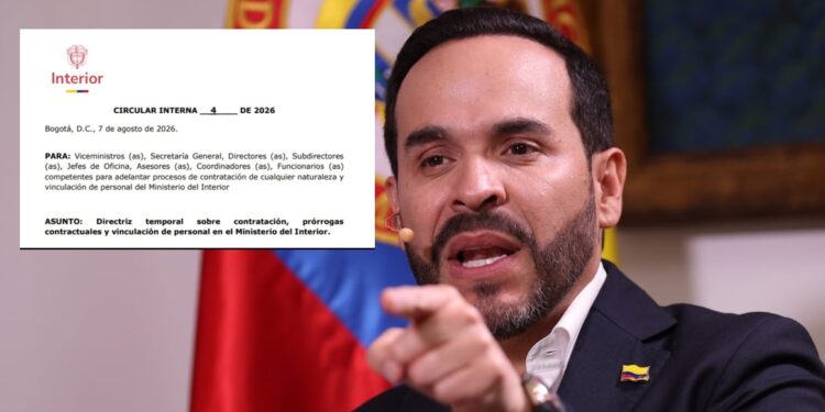De La Espriella congela la contratación en MinInterior y ordena revisar los trámites antes de comprometer nuevos recursos