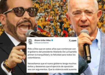 Uribe envía mensaje a De La Espriella antes de su posesión: “Pido a Dios que primen la tranquilidad y la felicidad”