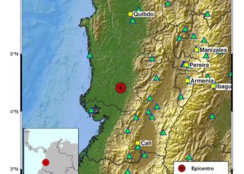 Nuevo sismo de magnitud 4,6 estremeció Chocó y fue reportado en Cali y Pereira