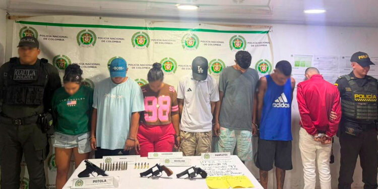 Capturados 7 integrantes de estructuras criminales que se dedicaban a homicidio, extorsión y microtráfico en el Magdalena