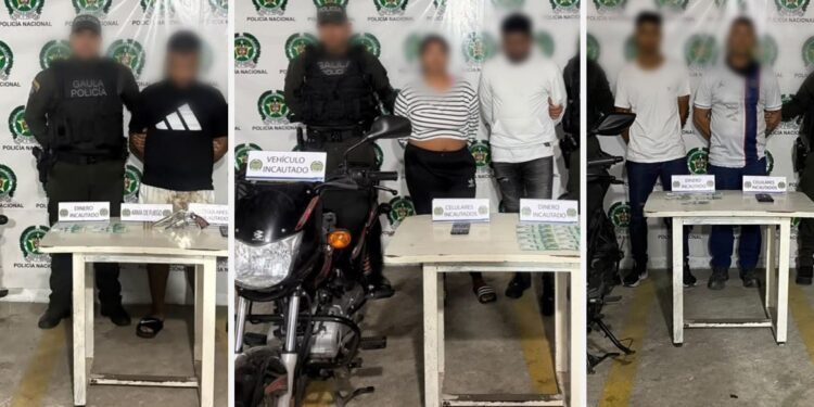 Golpe a la extorsión en Barranquilla: cinco capturados y armas incautadas durante operativos