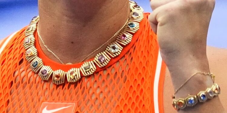 Aryna Sabalenka deslumbra en el US Open con joyas de 127 quilates