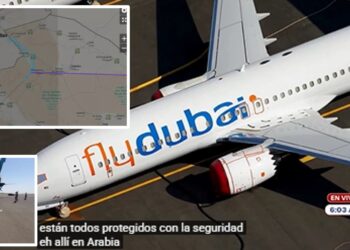 Vuelo de Flydubai rumbo a Israel cambió varias veces de rumbo y realizó un descenso abrupto antes de aterrizar en Arabia Saudita