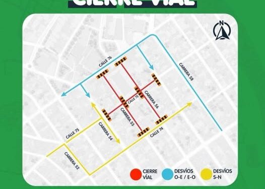 Atención conductores: estos son los cierres viales que tendrá el norte de Barranquilla este martes