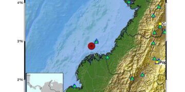 Dos movimientos sísmicos fueron reportados en las últimas horas en territorio colombiano, de acuerdo con los boletines publicados por el Servicio Geológico Colombiano (SGC).