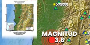 Sismo de 3,6 sacude al Chocó: este fue el municipio donde se registró el epicentro