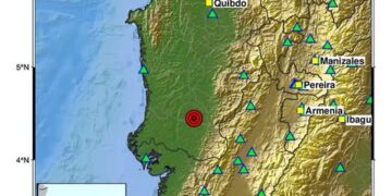 Sismo de magnitud 4,5 sacudió Istmina, Chocó, durante la madrugada y fue sentido en Pereira