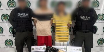 Caen dos presuntos miembros de ‘Los Pepes’ con arma modificada y munición en Barranquilla