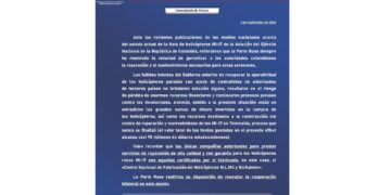 Rusia vuelve a tocar la puerta de Colombia para reparar los helicópteros Mi-17 y cuestiona gestiones del gobierno anterior