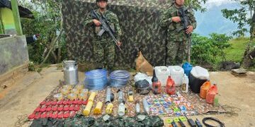 Ejército neutraliza depósito ilegal con más de 160 libras de explosivos en Briceño, Antioquia
