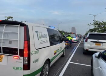 Refuerzan la seguridad en el Gran Malecón del Río con controles de la Policía Metropolitana de Barranquilla