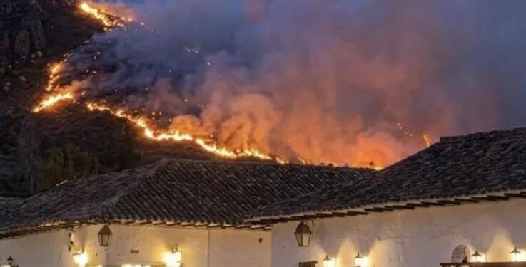 Procuraduría realiza vigilancia preventiva por incendio forestal en Villa de Leyva, Boyacá