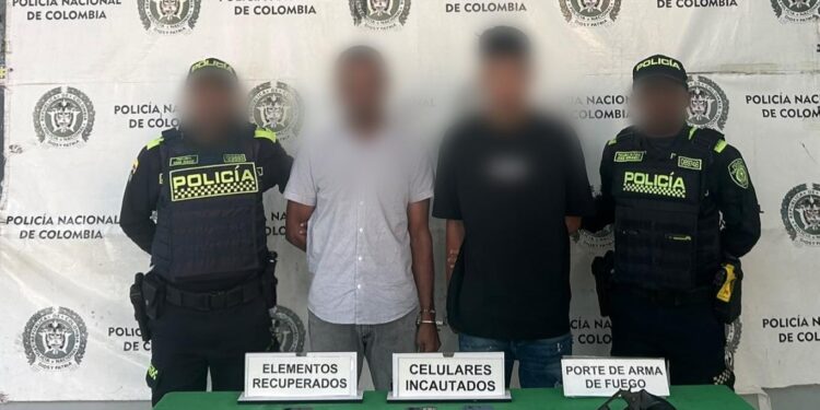 Seguimiento de inteligencia terminó en captura de dos hombres señalados de múltiples atracos en Barranquilla
