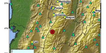 Sismo de magnitud 3,8 se registró en Chaparral, Tolima