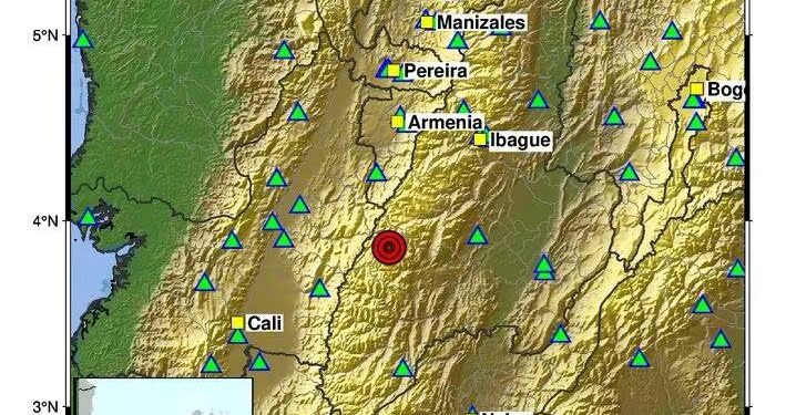 Sismo de magnitud 3,8 se registró en Chaparral, Tolima