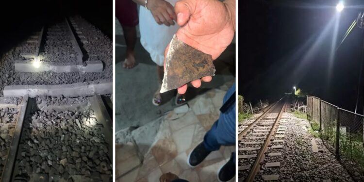 Con explosivos atentaron contra la vía férrea en Fundación