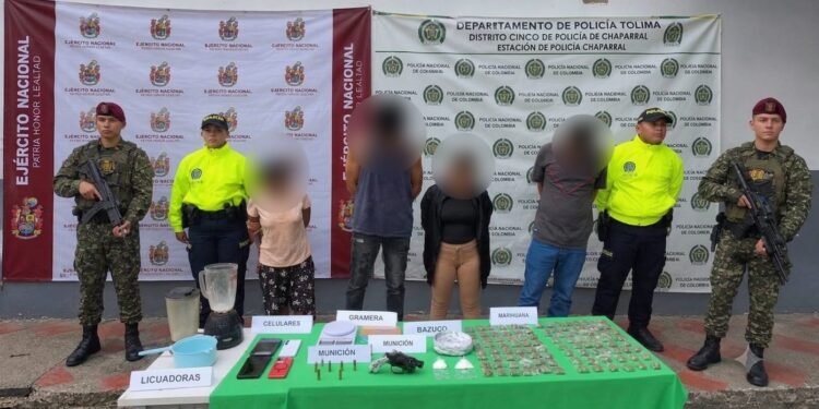 Ejército Nacional captura a sujetos dedicados a la comercialización de estupefacientes en Chaparral