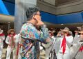 Entre flautas de millo y goce carnavalero, así se vivió el vuelo promocional Barranquilla-Madrid