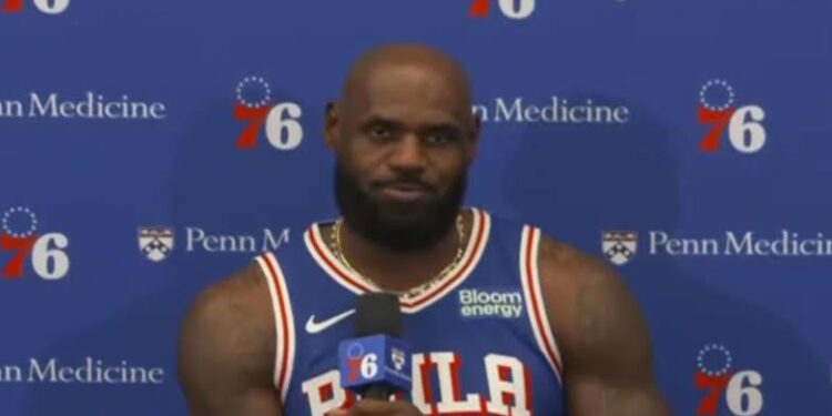 LeBron James deja claro que no llegó a Filadelfia para quedarse en segunda ronda