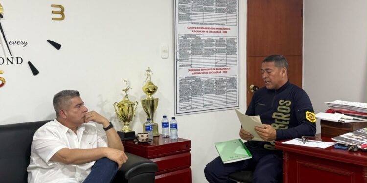 Concejal Juan José Vergara lidera iniciativa para fortalecer el Cuerpo de Bomberos de Barranquilla de cara al presupuesto 2027