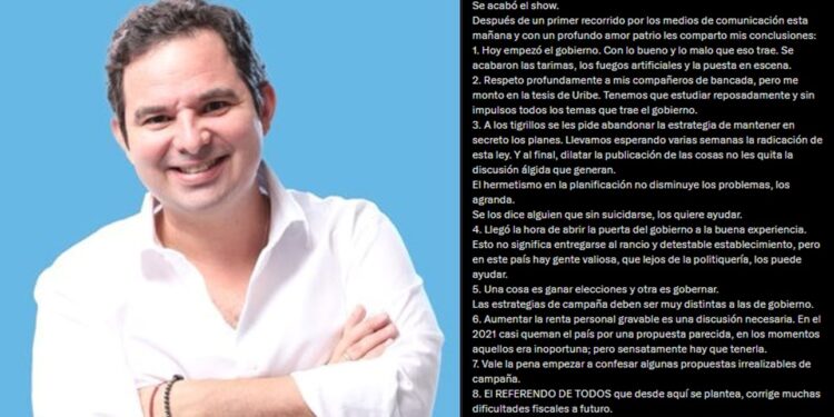 “Se acabó el show”: el mensaje de Carlos Meisel al Gobierno de De la Espriella