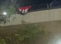 Bandera del ELN genera cierre preventivo en puente de Murillo con Circunvalar
