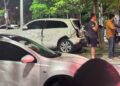 Bus de La Carolina se habría quedado sin frenos y chocó contra varios vehículos en Miramar, Barranquilla