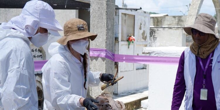 Unidad de Búsqueda de Personas dadas por Desaparecidas (UBDP) adelanta prospección y exhumación de siete cuerpos en el cementerio de Luruaco
