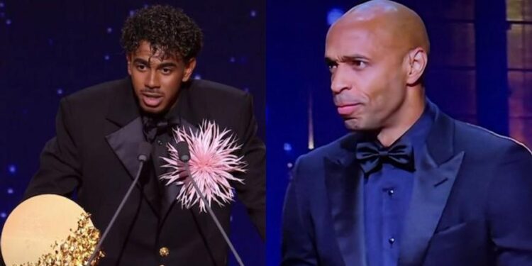 El incómodo cruce entre Thierry Henry y Lamine Yamal en la gala del Balón de Oro 2026
