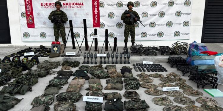 Hallan depósito de guerra de las Autodefensas Conquistadoras de la Sierra en zona rural de Santa Marta