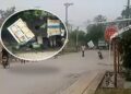 Policía identifica a hombre que dejó bandera del ELN y cilindro cerca del Metropolitano de Barranquilla