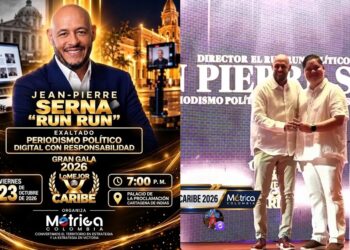 Jean Pierre Serna, exaltado en Cartagena como mejor periodista político digital con responsabilidad en la Gran Gala Lo Mejor del Caribe 2026