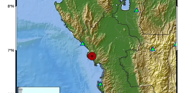Alerta sísmica en Chocó: temblor de magnitud 4,1 se registró cerca de Juradó