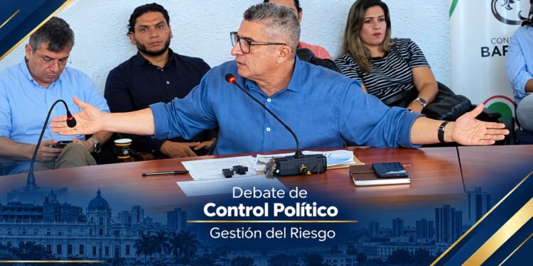 En sesión permanente, se declaró Juan José Vergara al debate de control político sobre la gestión del riesgo y vulnerabilidad estructural en Barranquilla