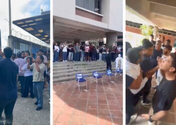 Estudiantes de la Universidad del Atlántico expulsan a encapuchados: Queremos estudiar, no más vandalismo