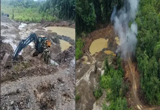 ¡Golpe a las finanzas del ELN en Chocó! Intervienen mina ilegal que produciría $1.200 millones mensuales