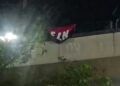 Bandera del ELN genera cierre preventivo en puente de Murillo con Circunvalar