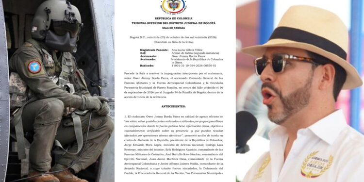 Tribunal de Bogotá levanta restricciones a los bombardeos y permite reanudar operaciones aéreas militares